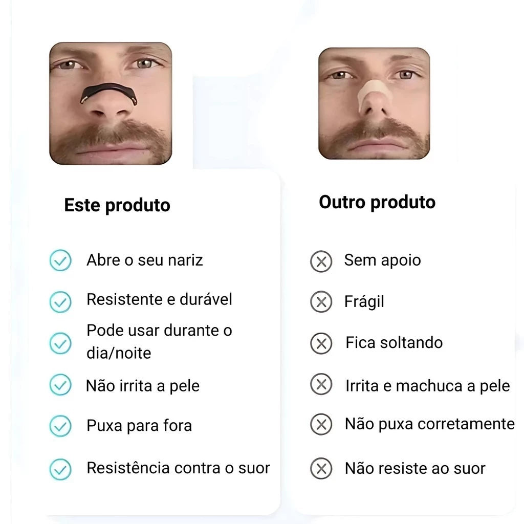 Dilatador Nasal Magnético + 30 Adesivos
